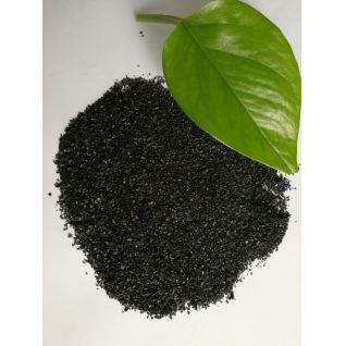 Aquatic Feed Ingredient 50~60% SHINY BLACK CRYSTAL SODIUM HUMATE FLAKE 100% INSTANT WATER SOUBLE 